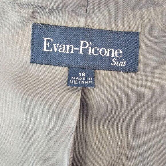 Evan Picone Dark Gray Blazer - Picture 5 of 5